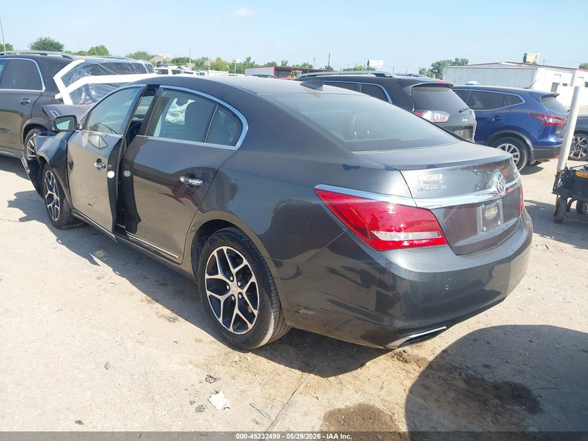 Vin: 1g4g45g3xgf172829, lot: 45730290, buick lacrosse sport touring 20163