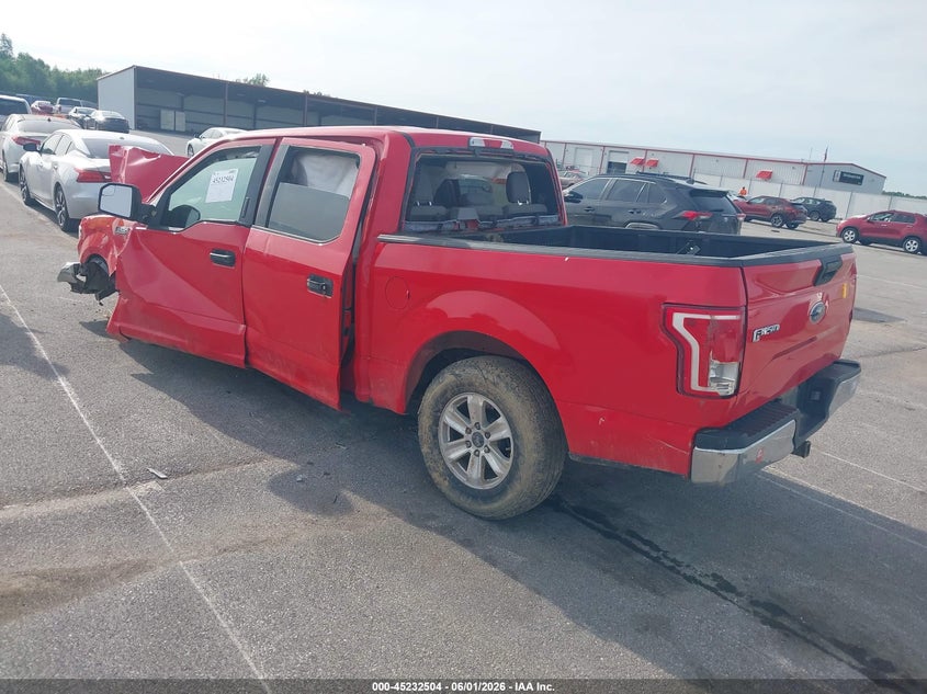 Vin: 1ftew1cf2gkf90260, lot: 45730295, ford f-150 xlt 20163