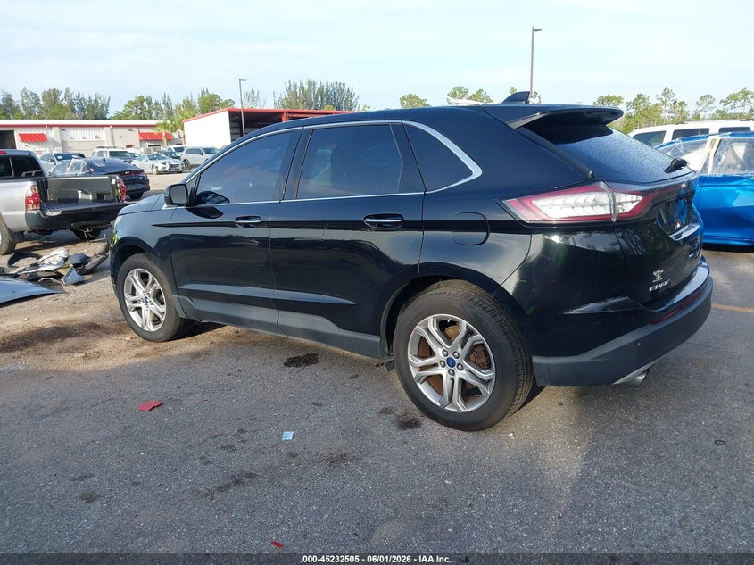Vin: 2fmpk3k91hbb75336, lot: 45730297, ford edge titanium 20173
