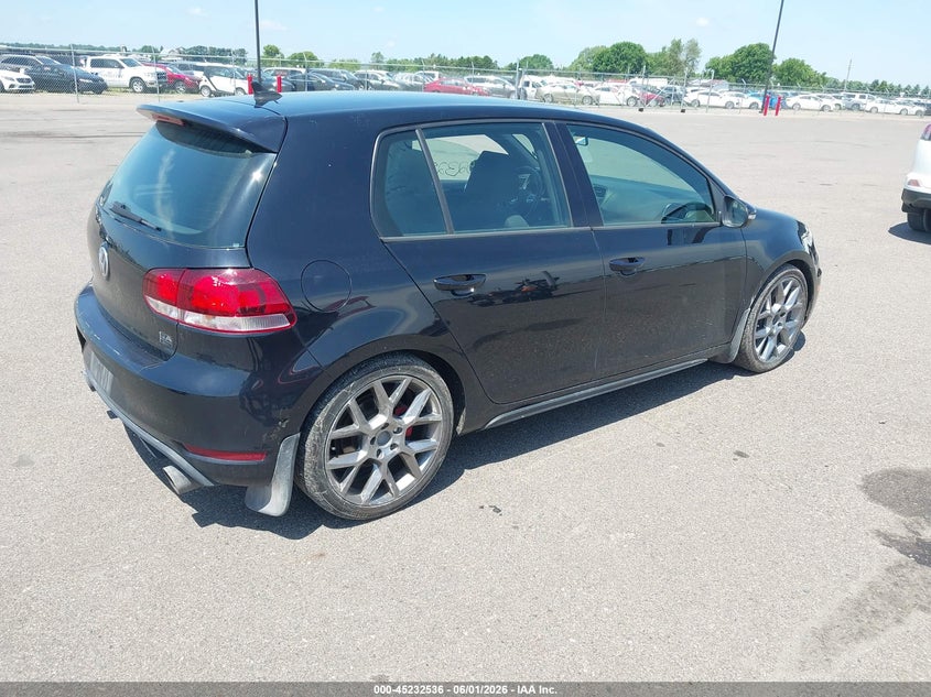 2013 Volkswagen Gti 4-Door VIN: WVWHV7AJ4DW127308 Lot: 45232536