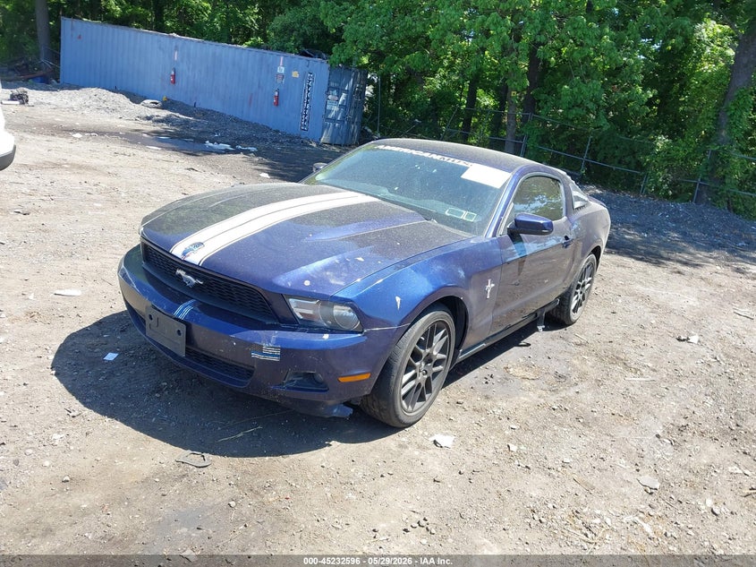 2012 Ford Mustang 3.7 V6 Premium blue Lot 111045232596 Vin 1ZVBP8AM6C5259729