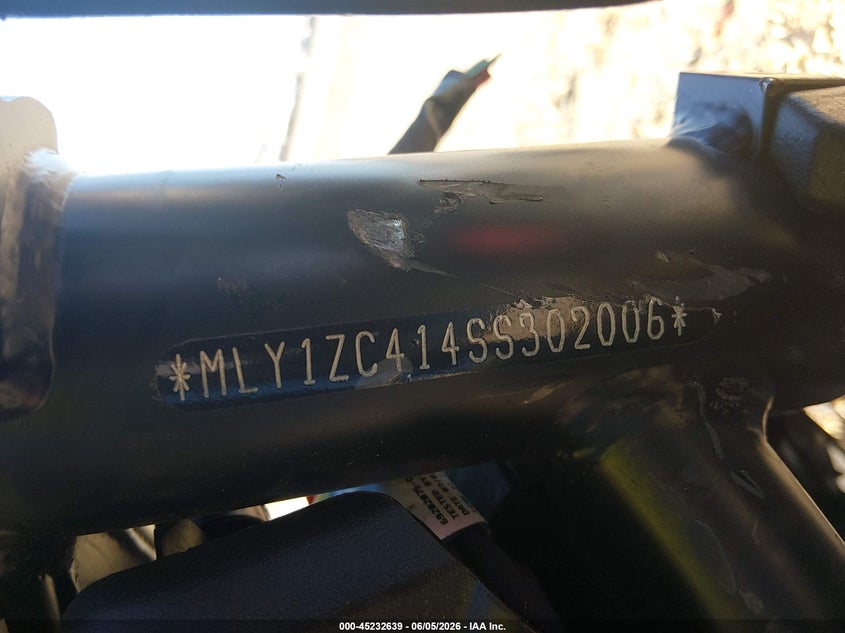 2025 Harley-Davidson Rh1250 S VIN: MLY1ZC414SS302006 Lot: 45232639