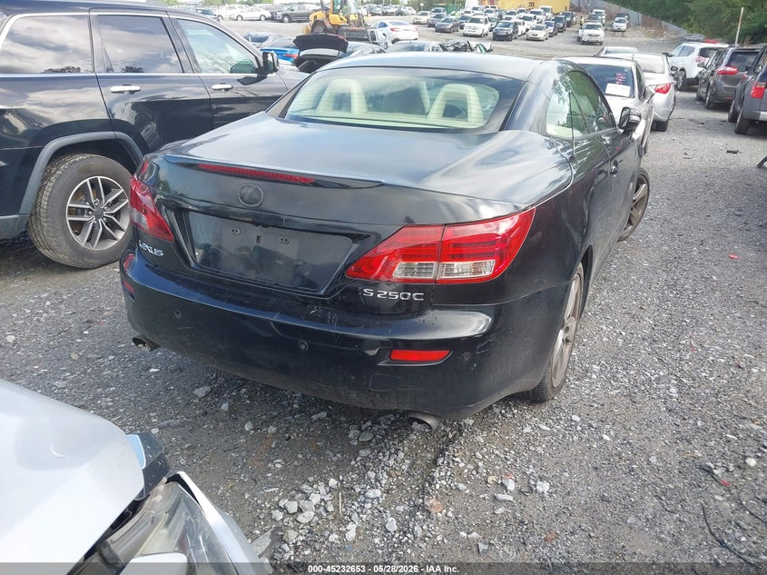 Vin: jthff2c2xa2513181, lot: 45730443, lexus is 250c 20104