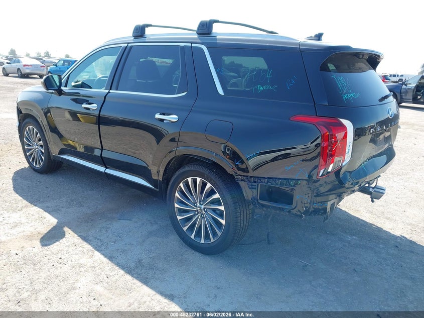 Vin: km8r74ge2ru669741, lot: 45730552, hyundai palisade calligraphy 20243