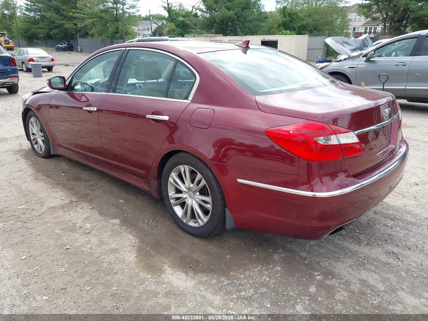 2012 HYUNDAI GENESIS auction photo 3