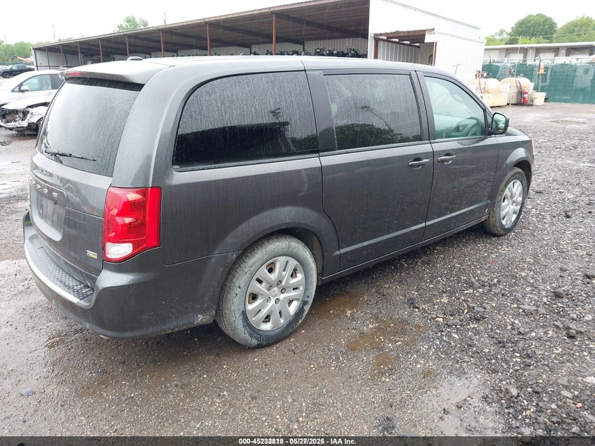 Vin: 2c4rdgbg2jr254881, lot: 45730609, dodge grand caravan se 20184