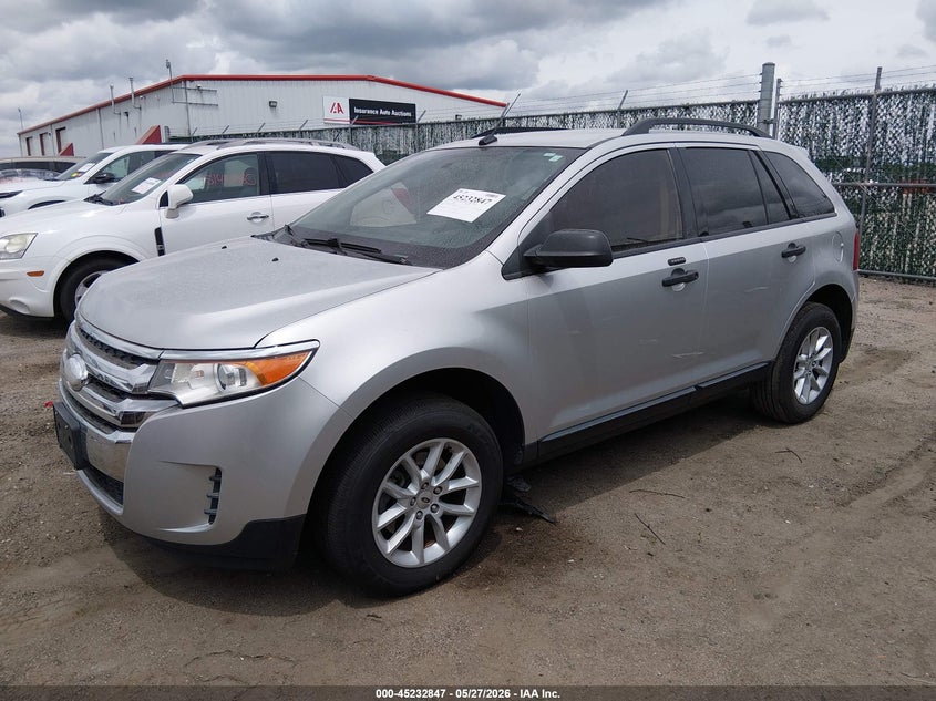 Vin: 2fmdk3gc7dbb29852, lot: 45730637, ford edge se 20132