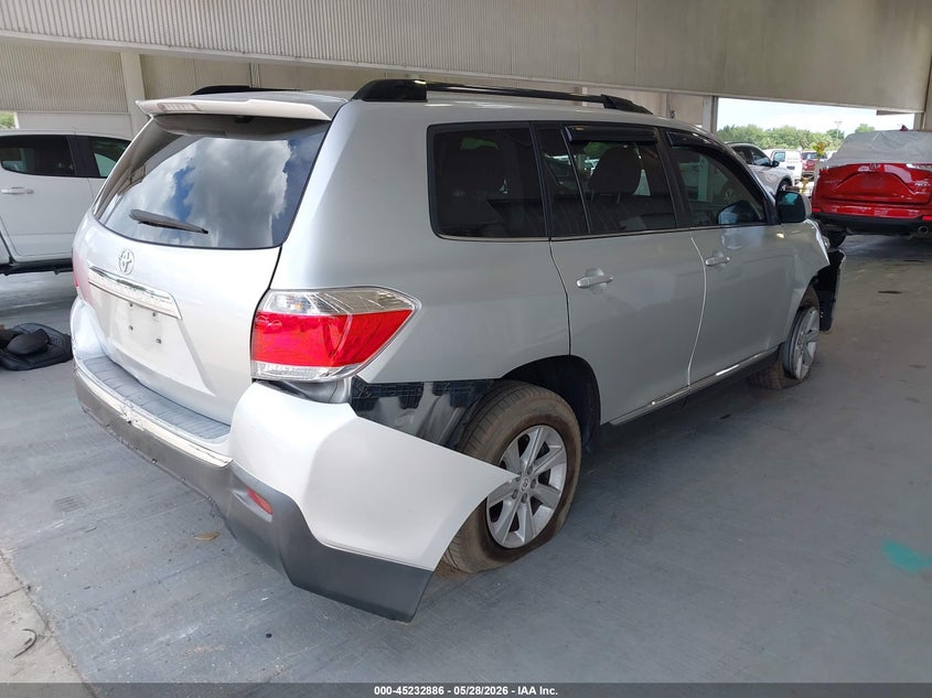 Vin: 5tdza3ehxds032249, lot: 45730677, toyota highlander 20134
