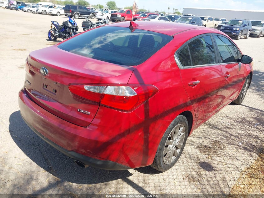 Vin: knafx4a86e5050281, lot: 45730680, kia forte ex 20144