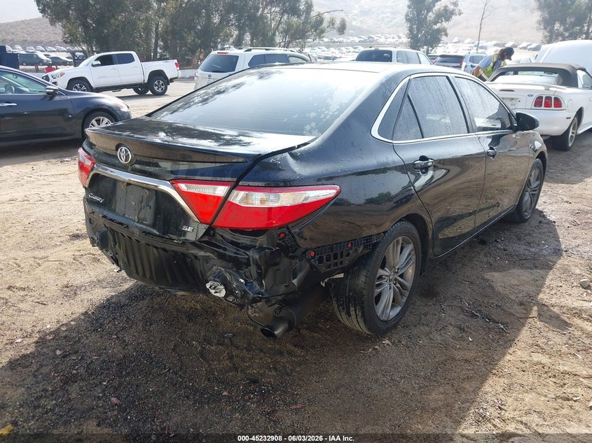 Vin: 4t1bf1fk3fu028216, lot: 45730699, toyota camry se 20154