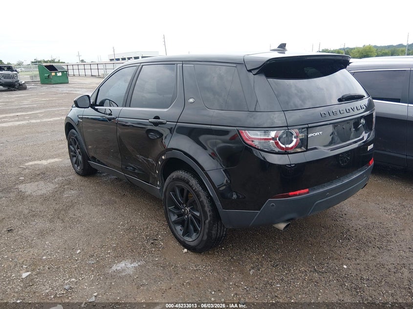 Vin: salcr2bg0gh552434, lot: 45730804, land rover discovery sport hse 20163