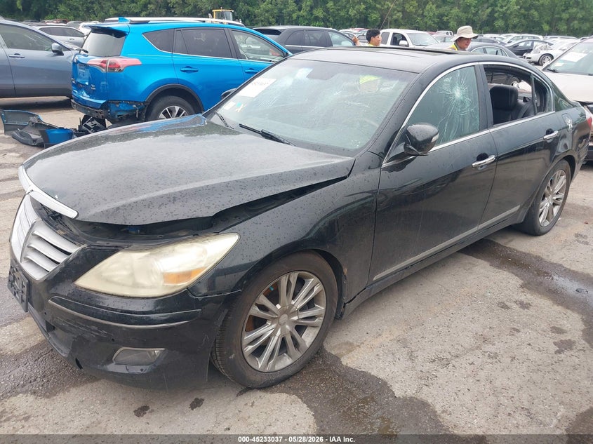 Vin: kmhgc4dfxbu126806, lot: 45730828, hyundai genesis 4.6 20112