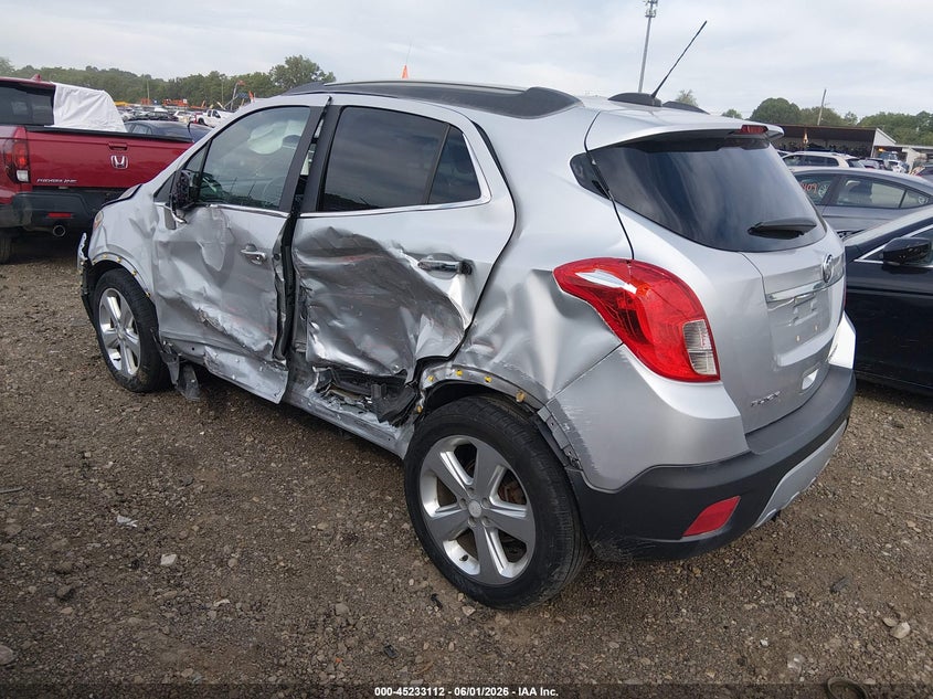 Vin: kl4cjasb0gb688721, lot: 45730903, buick encore 20163