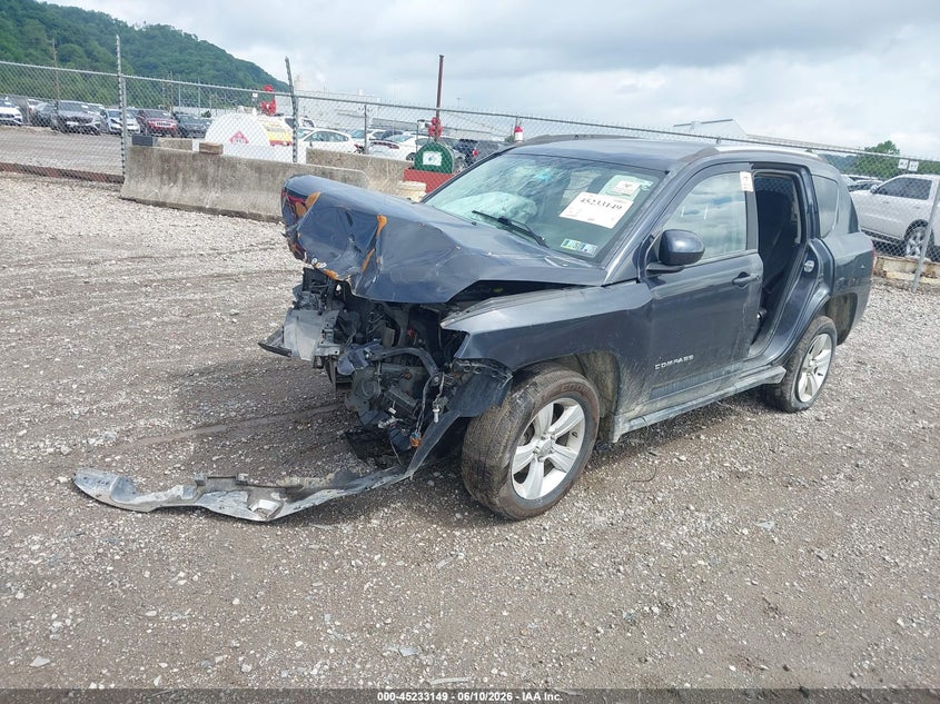 Vin: 1c4njdeb9fd130848, lot: 45730940, jeep compass latitude 20152