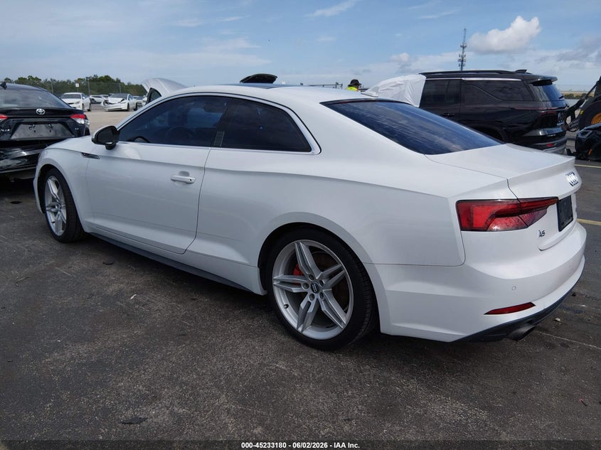 Vin: wauunaf57ja026759, lot: 45730971, audi a5 2.0t premium 20183