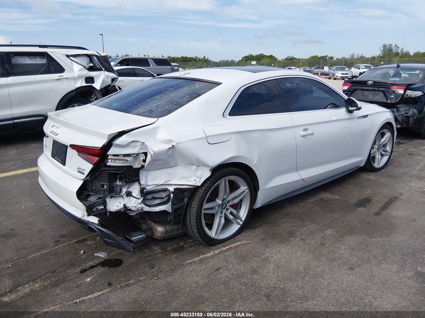 Vin: wauunaf57ja026759, lot: 45730971, audi a5 2.0t premium 20184