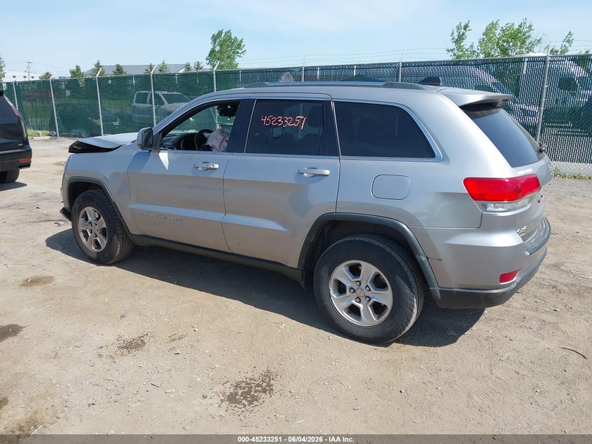 Vin: 1c4rjfag3fc830269, lot: 45731043, jeep grand cherokee laredo 20153