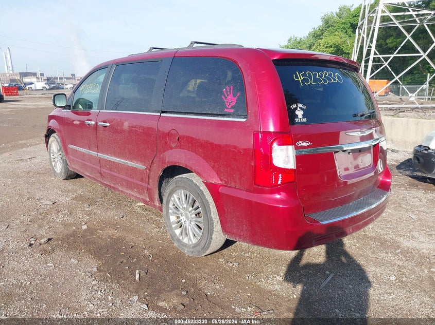 Vin: 2c4rc1cg9fr525652, lot: 45731121, chrysler town & country touring-l 20153