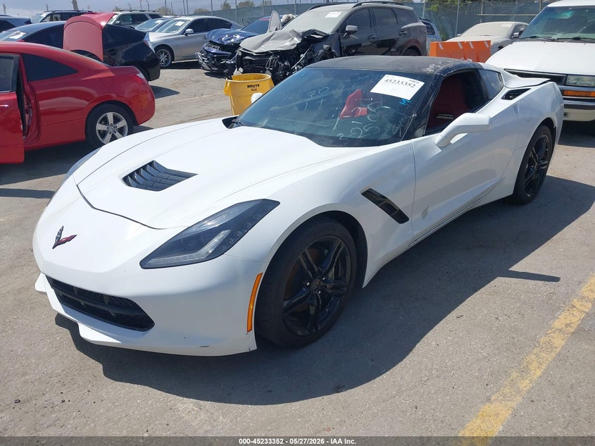 Vin: 1g1yb2d78h5101780, lot: 45731143, chevrolet corvette stingray 20172