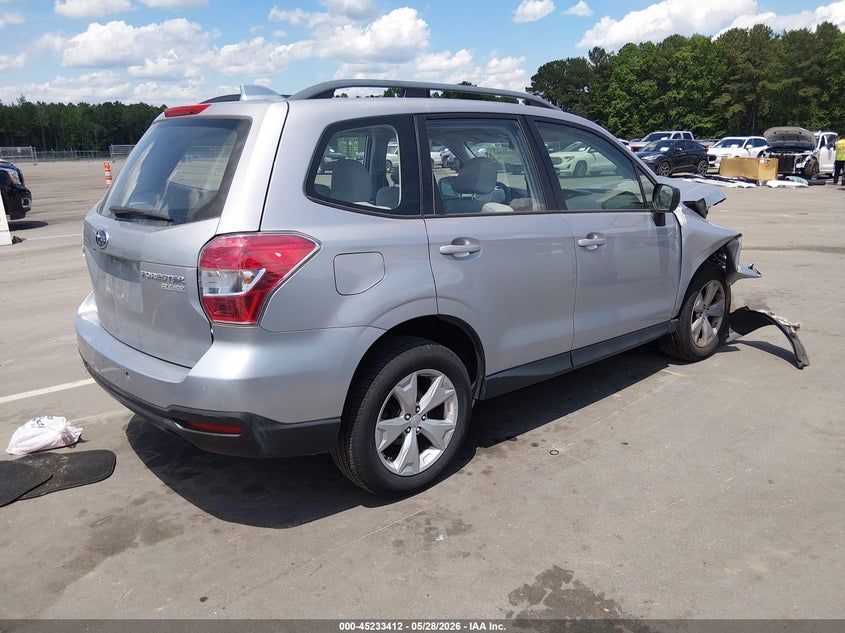 Vin: jf2sjabc4gh532089, lot: 45731203, subaru forester 2.5i 20164