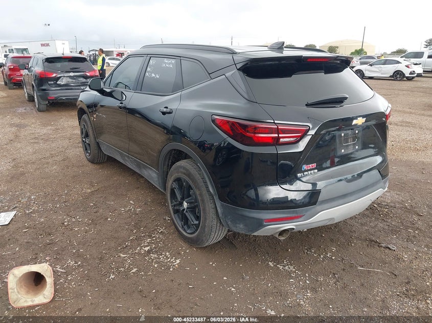 Vin: 3gnkbcr42ps129054, lot: 45731278, chevrolet blazer fwd 2lt 20233
