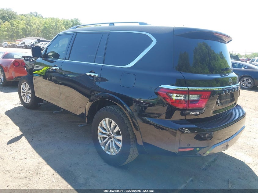Vin: jn8ay2ad2m9660718, lot: 45731351, nissan armada sv 4wd 20213