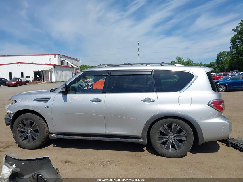 2017 Nissan Armada Platinum VIN: JN8AY2NE9H9708126 Lot: 45233681