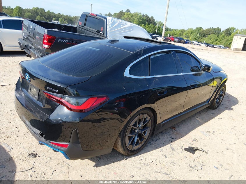Vin: wby73aw04rft17257, lot: 45731494, bmw i4 gran coupe edrive40 20244