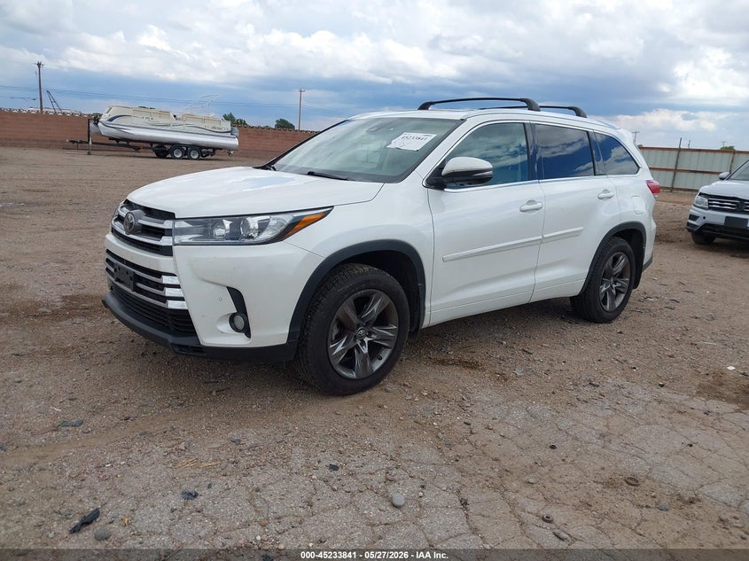 Vin: 5tddzrfh8hs359856, lot: 45731632, toyota highlander limited platinum 20172