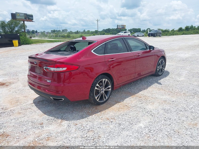 Vin: 3fa6p0d94kr153116, lot: 45731660, ford fusion titanium 20194