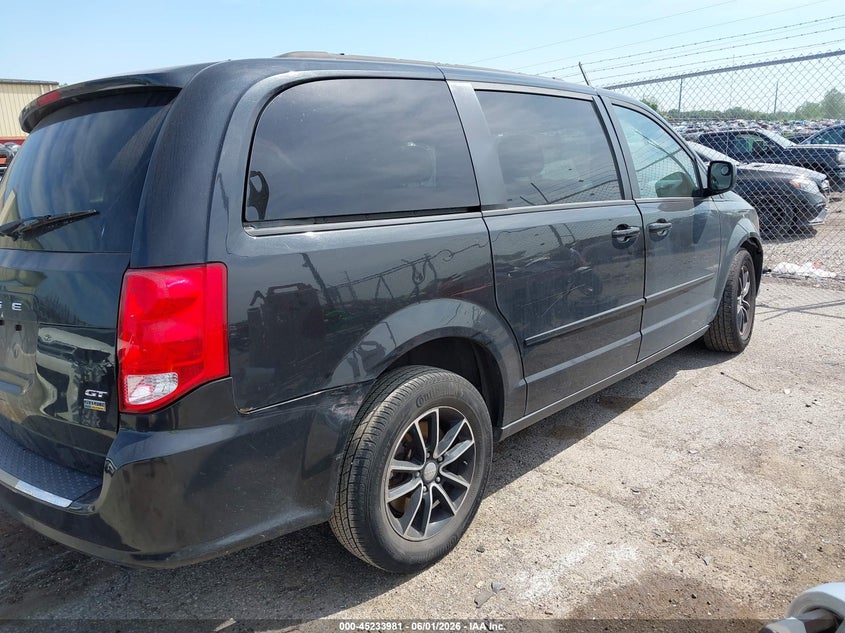 Vin: 2c4rdgeg9hr857235, lot: 45731772, dodge grand caravan gt 20174