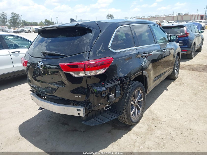 Vin: 5tdkzrfh8ks565659, lot: 45731794, toyota highlander xle 20194