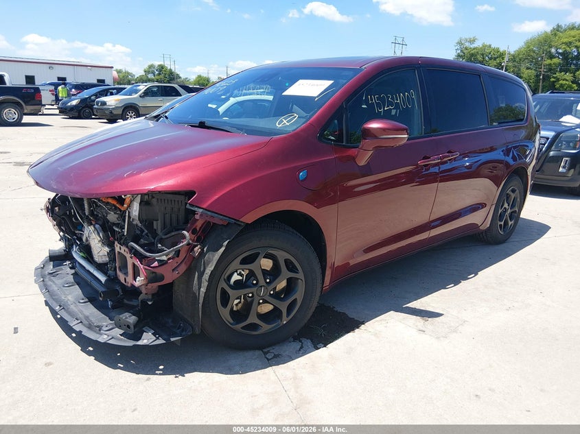 Vin: 2c4rc1s75nr137138, lot: 45731800, chrysler pacifica hybrid limited 20222