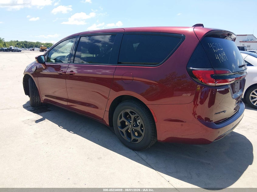 Vin: 2c4rc1s75nr137138, lot: 45731800, chrysler pacifica hybrid limited 20223