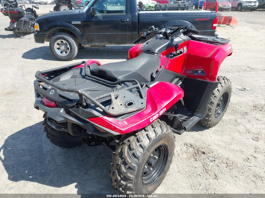 Vin: 3jb3ga442tj002723, lot: 45731836, can-am outlander 500 2wd/500/500 dps/pro hd5 20264