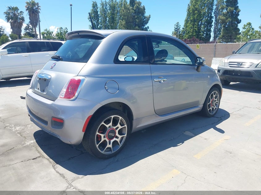 Vin: 3c3cffbr6ft647612, lot: 45731896, fiat 500 sport 20154
