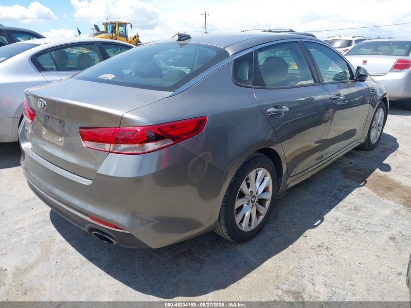 Vin: 5xxgt4l34gg083136, lot: 45731950, kia optima lx 20164