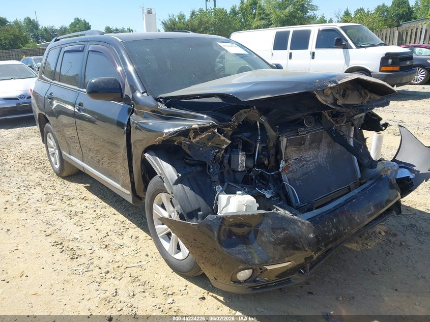 Vin: 5tdbk3ehxds226729, lot: 45732017, toyota highlander se v6 2013 img_1