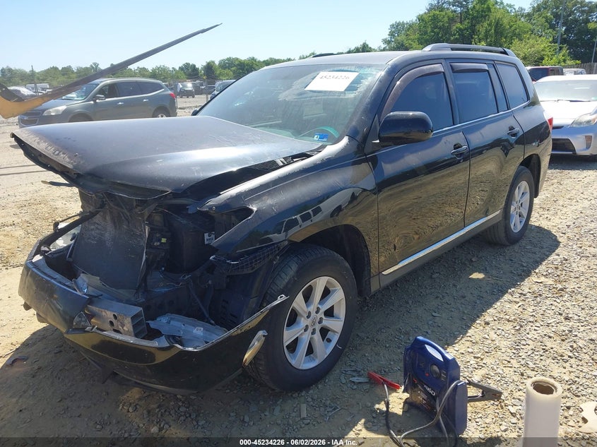 Vin: 5tdbk3ehxds226729, lot: 45732017, toyota highlander se v6 20132