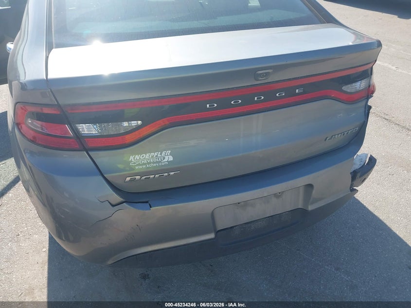 2013 Dodge Dart Limited VIN: 1C3CDFCA7DD131504 Lot: 45234246