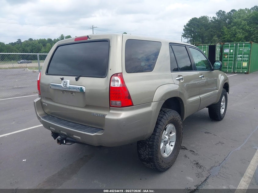 2007 TOYOTA 4RUNNER SPORT UTILITY VEHICLE 4.0L V-6 DOHC, VVT, 236HP