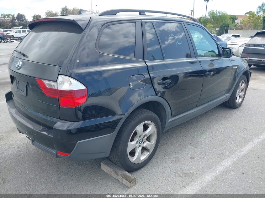 2008 BMW X3 SPORT UTILITY VEHICLE 3.0L I-6 DOHC, VVT, 260HP