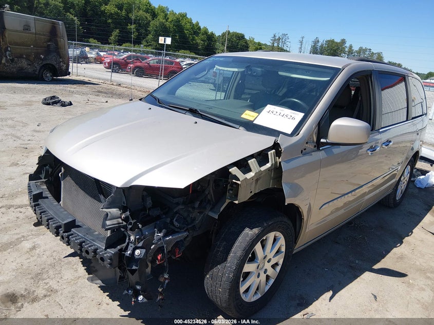 Vin: 2c4rc1bg9gr121835, lot: 45732317, chrysler town & country touring 20162