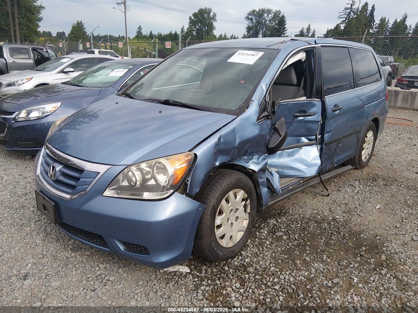 Vin: 5fnrl3h23ab074263, lot: 45732377, honda odyssey lx 20102