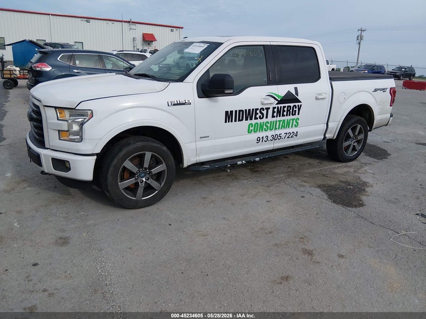 Vin: 1ftew1eg1fkd35541, lot: 45732396, ford f-150 xlt 20152