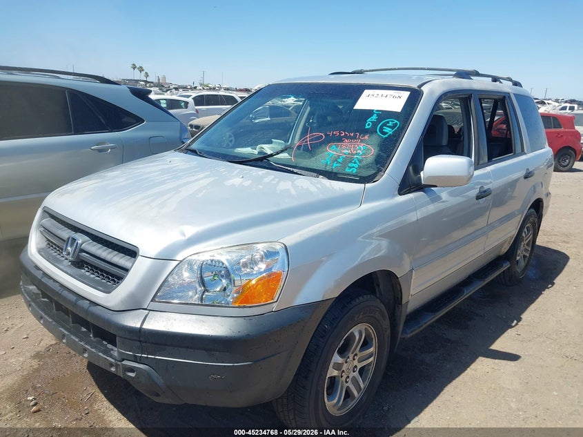 2004 Honda Pilot, Обычный износ, IAAI, VIN 2HKYF187X4H587728 — фото 2