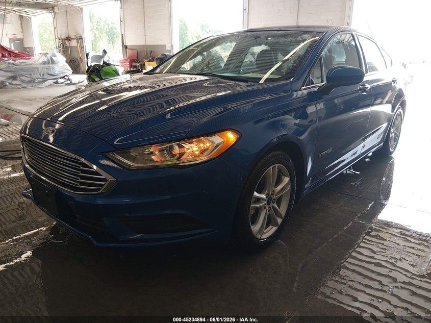 Vin: 3fa6p0uu9jr122799, lot: 45732685, ford fusion hybrid s 20182