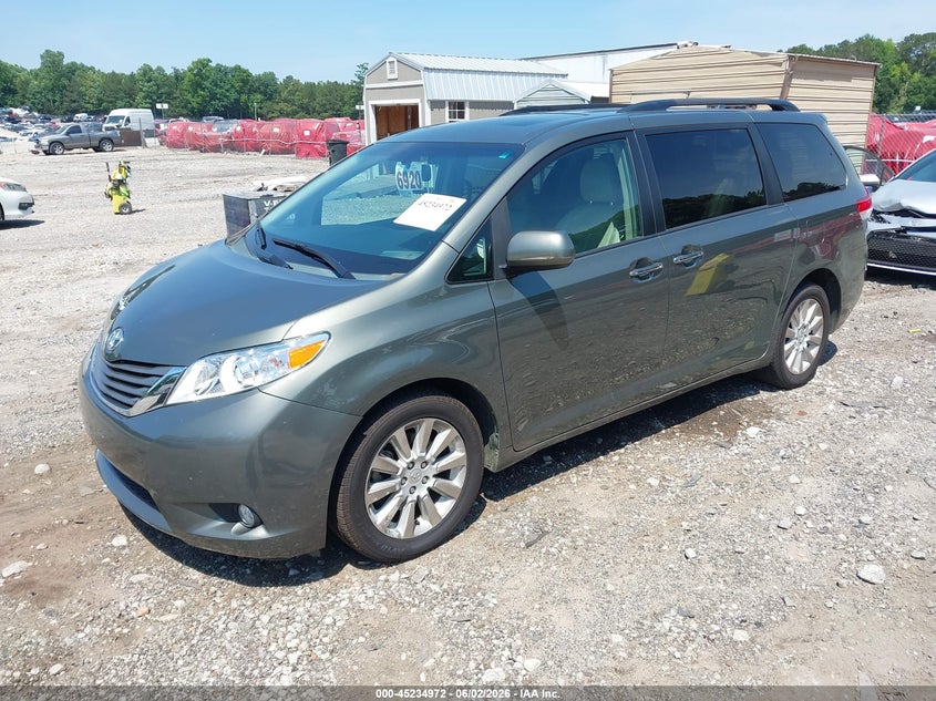 Vin: 5tddk3dc7cs048923, lot: 45732763, toyota sienna xle 7 passenger 20122