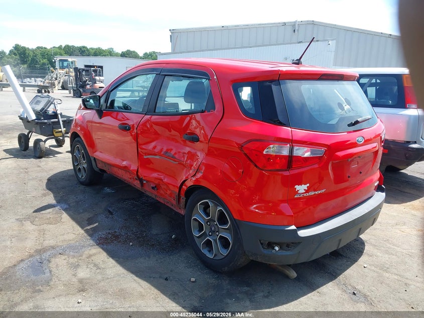 VIN MAJ6P1SL4JC200050 2018 FORD ECOSPORT S