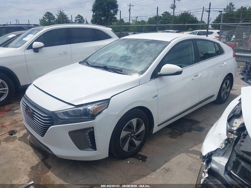 Vin: kmhc75lc4hu027519, lot: 45732944, hyundai ioniq hybrid sel 20172